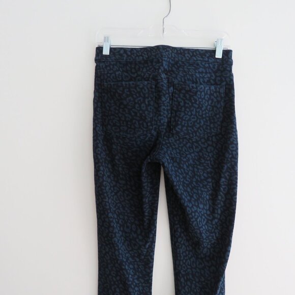 SPANX Jean-ish Slimming Ankle Leggings in Blue Denim Leopard Print - Size S - Picture 9 of 12
